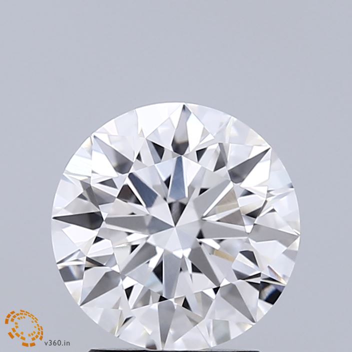 2.03 Carat Round Shaped, Ideal Cut, E Color, VVS2 Clarity, IGI Certified Lab Grown Diamond