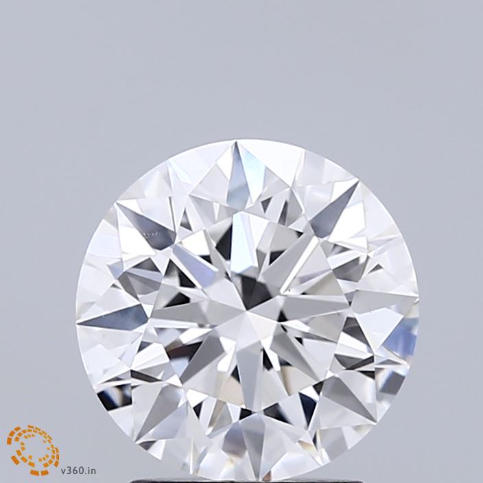 2.05 Carat Round Shaped, Ideal Cut, E Color, VVS2 Clarity, IGI Certified Lab Grown Diamond