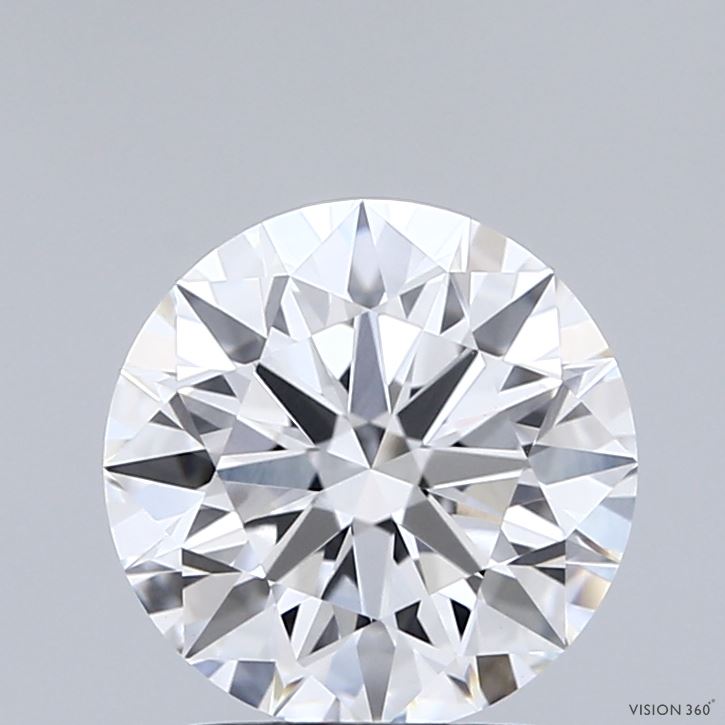 2.02 Carat Round Shaped, Ideal Cut, E Color, VVS2 Clarity, IGI Certified Lab Grown Diamond
