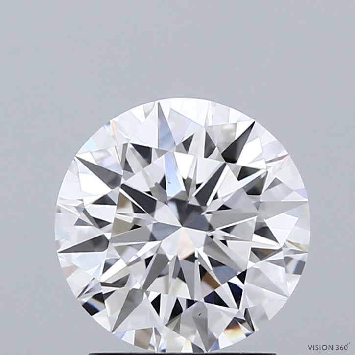 2.05 Carat Round Shaped, Ideal Cut, D Color, VS1 Clarity, IGI Certified Lab Grown Diamond