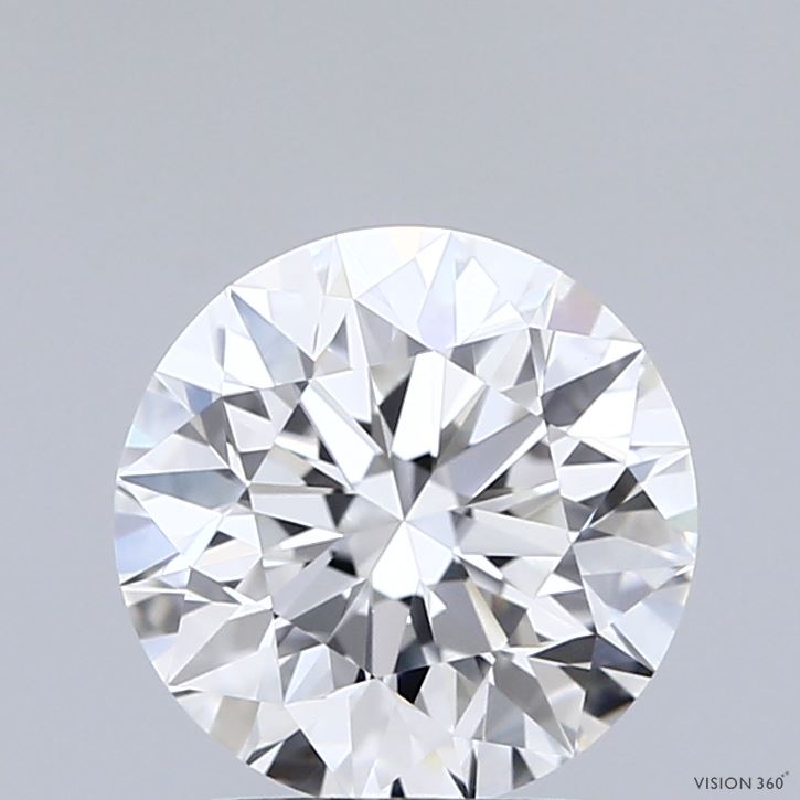 2.00 Carat Round Shaped, Excellent Cut, E Color, VVS2 Clarity, IGI Certified Lab Grown Diamond