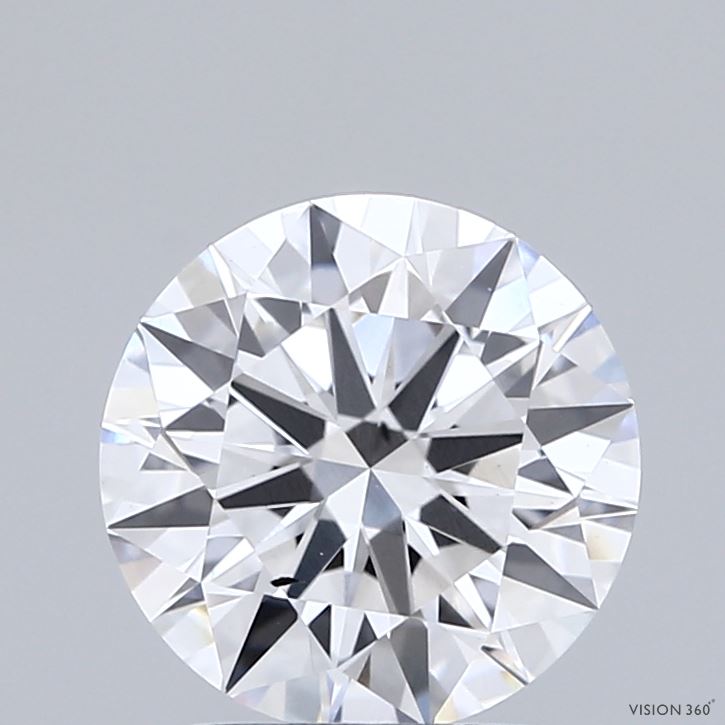2.03 Carat Round Shaped, Ideal Cut, E Color, VVS2 Clarity, IGI Certified Lab Grown Diamond