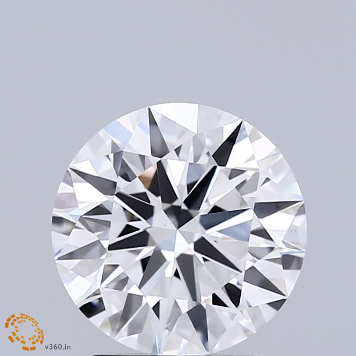 2.03 Carat Round Shaped, Ideal Cut, D Color, VS1 Clarity, IGI Certified Lab Grown Diamond