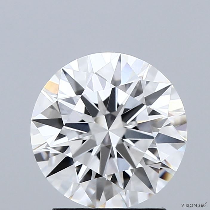 2.05 Carat Round Shaped, Ideal Cut, E Color, VVS2 Clarity, IGI Certified Lab Grown Diamond