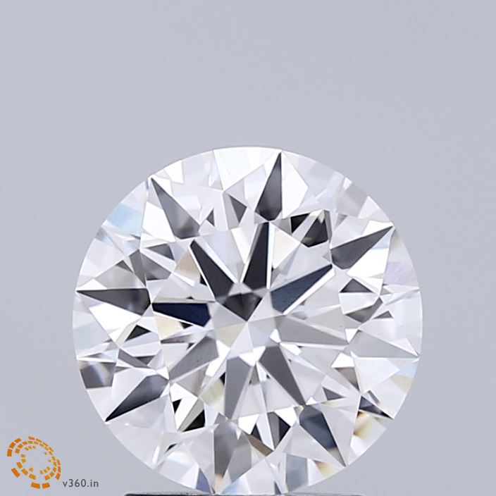 2.02 Carat Round Shaped, Ideal Cut, D Color, VVS2 Clarity, IGI Certified Lab Grown Diamond