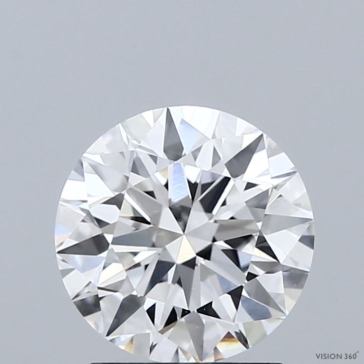 2.00 Carat Round Shaped, Excellent Cut, D Color, VS1 Clarity, IGI Certified Lab Grown Diamond