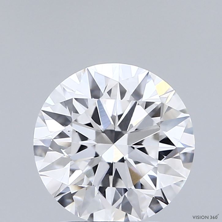2.02 Carat Round Shaped, Excellent Cut, D Color, VS1 Clarity, IGI Certified Lab Grown Diamond