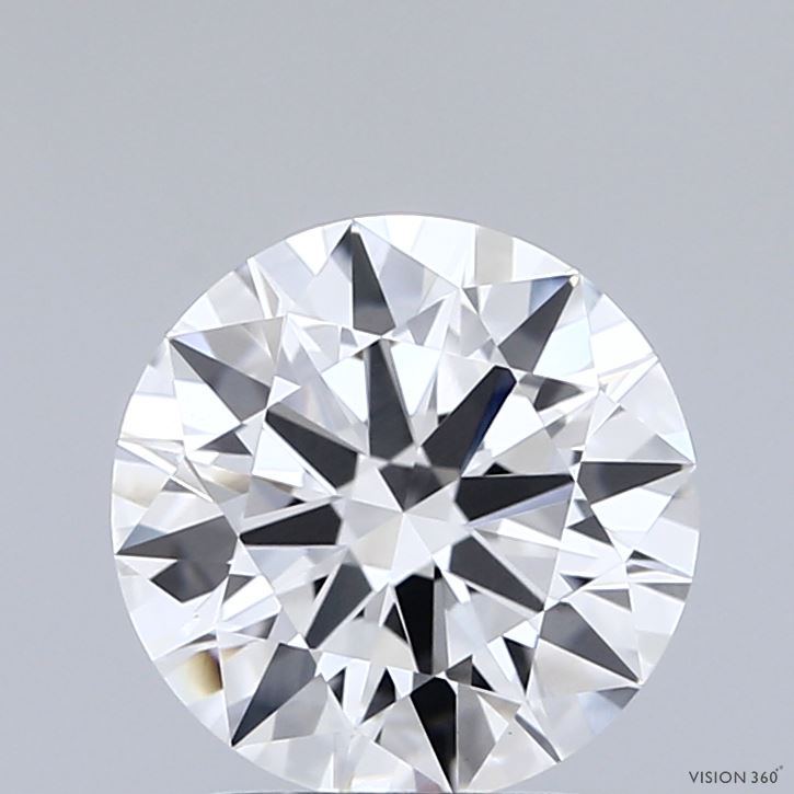 2.00 Carat Round Shaped, Excellent Cut, E Color, VVS2 Clarity, IGI Certified Lab Grown Diamond