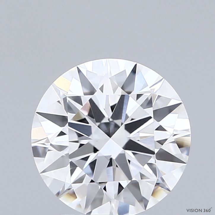 2.01 Carat Round Shaped, Ideal Cut, D Color, VVS2 Clarity, IGI Certified Lab Grown Diamond