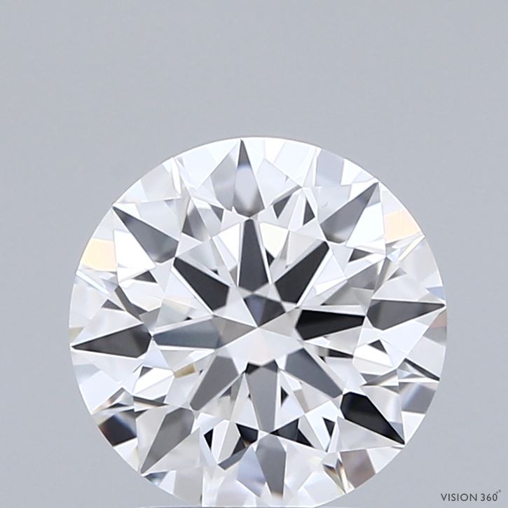 2.05 Carat Round Shaped, Ideal Cut, E Color, VVS2 Clarity, IGI Certified Lab Grown Diamond