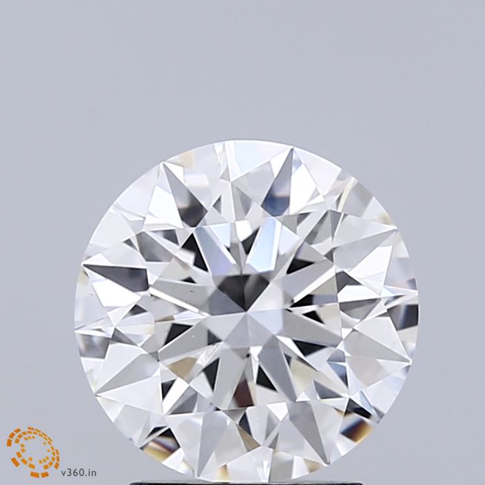 2.05 Carat Round Shaped, Ideal Cut, E Color, VVS2 Clarity, IGI Certified Lab Grown Diamond
