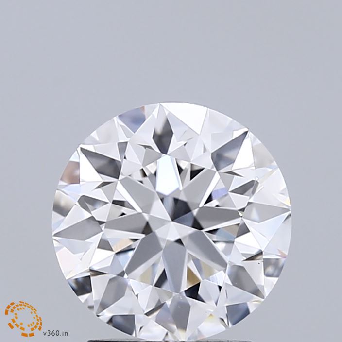2.02 Carat Round Shaped, Ideal Cut, D Color, VVS2 Clarity, IGI Certified Lab Grown Diamond