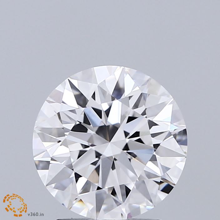 2.04 Carat Round Shaped, Ideal Cut, D Color, VVS2 Clarity, IGI Certified Lab Grown Diamond