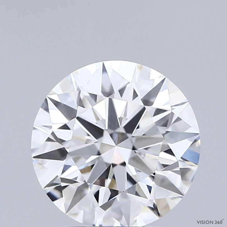 2.05 Carat Round Shaped, Ideal Cut, D Color, VVS2 Clarity, IGI Certified Lab Grown Diamond