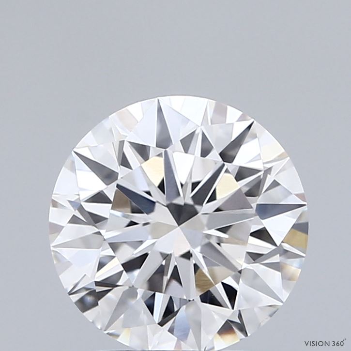 2.05 Carat Round Shaped, Ideal Cut, E Color, VVS2 Clarity, IGI Certified Lab Grown Diamond