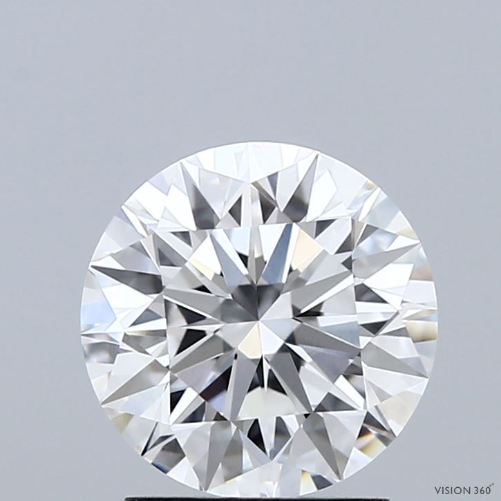 2.01 Carat Round Shaped, Ideal Cut, D Color, VVS2 Clarity, IGI Certified Lab Grown Diamond