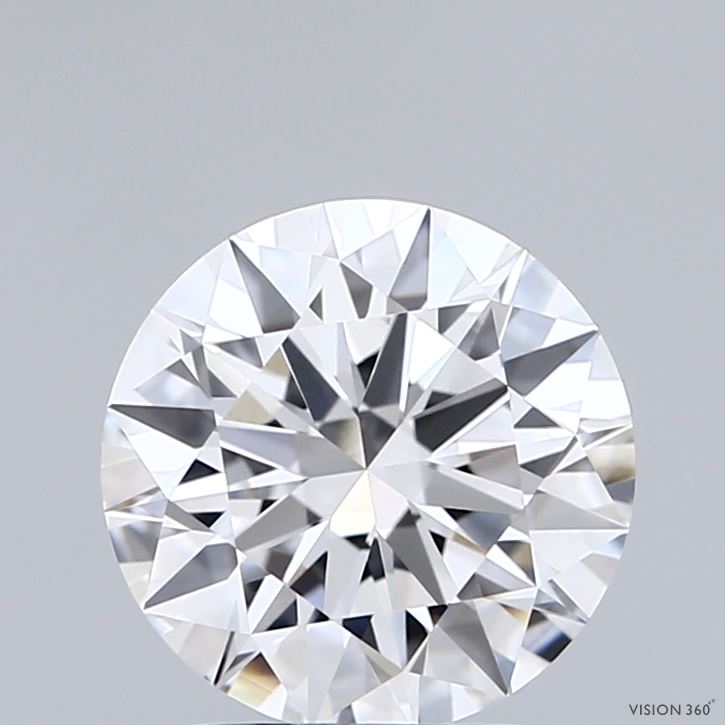 2.01 Carat Round Shaped, Ideal Cut, E Color, VVS2 Clarity, IGI Certified Lab Grown Diamond