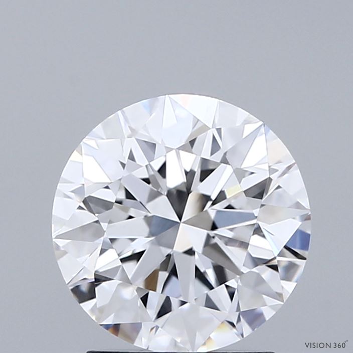 2.01 Carat Round Shaped, Ideal Cut, D Color, VS1 Clarity, IGI Certified Lab Grown Diamond