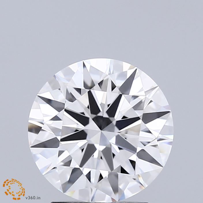 2.05 Carat Round Shaped, Ideal Cut, D Color, VVS2 Clarity, IGI Certified Lab Grown Diamond