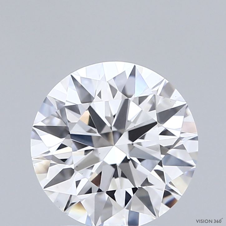 2.04 Carat Round Shaped, Ideal Cut, D Color, VS1 Clarity, IGI Certified Lab Grown Diamond