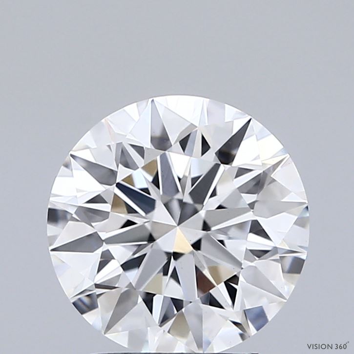 2.05 Carat Round Shaped, Ideal Cut, D Color, VS1 Clarity, IGI Certified Lab Grown Diamond