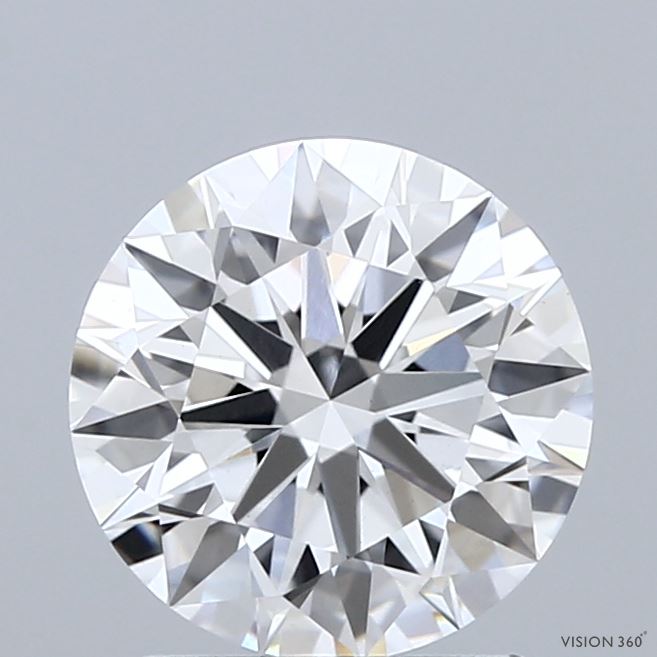 2.04 Carat Round Shaped, Ideal Cut, E Color, VVS2 Clarity, IGI Certified Lab Grown Diamond