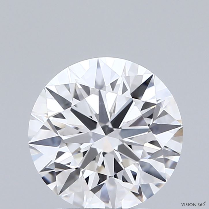 2.05 Carat Round Shaped, Ideal Cut, E Color, VVS2 Clarity, IGI Certified Lab Grown Diamond
