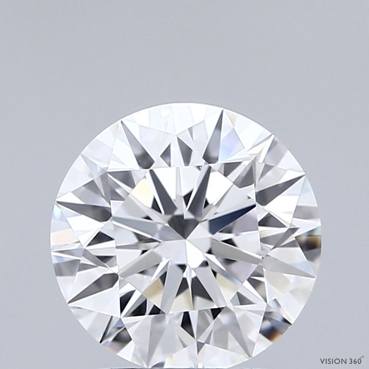 2.02 Carat Round Shaped, Ideal Cut, D Color, VVS2 Clarity, IGI Certified Lab Grown Diamond
