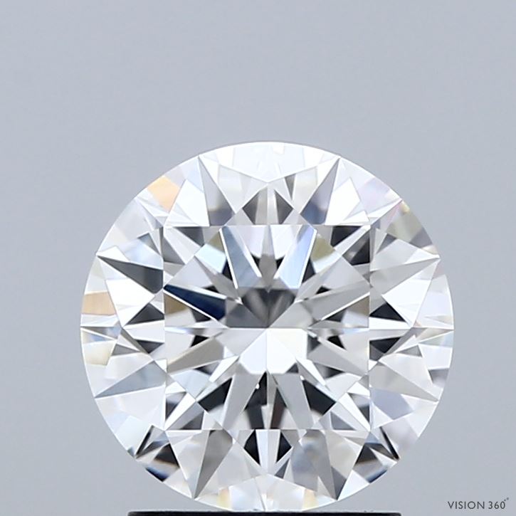 2.02 Carat Round Shaped, Ideal Cut, D Color, VVS2 Clarity, IGI Certified Lab Grown Diamond
