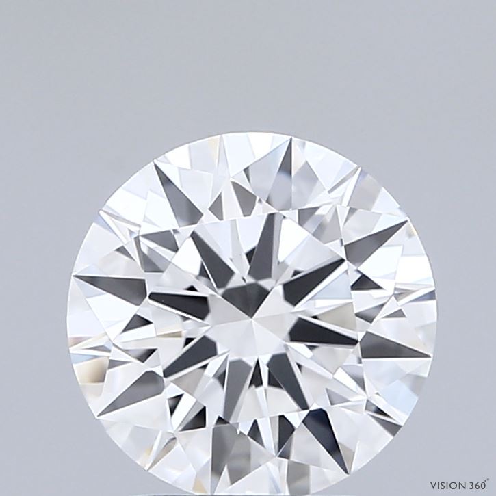 2.02 Carat Round Shaped, Ideal Cut, E Color, VVS2 Clarity, IGI Certified Lab Grown Diamond