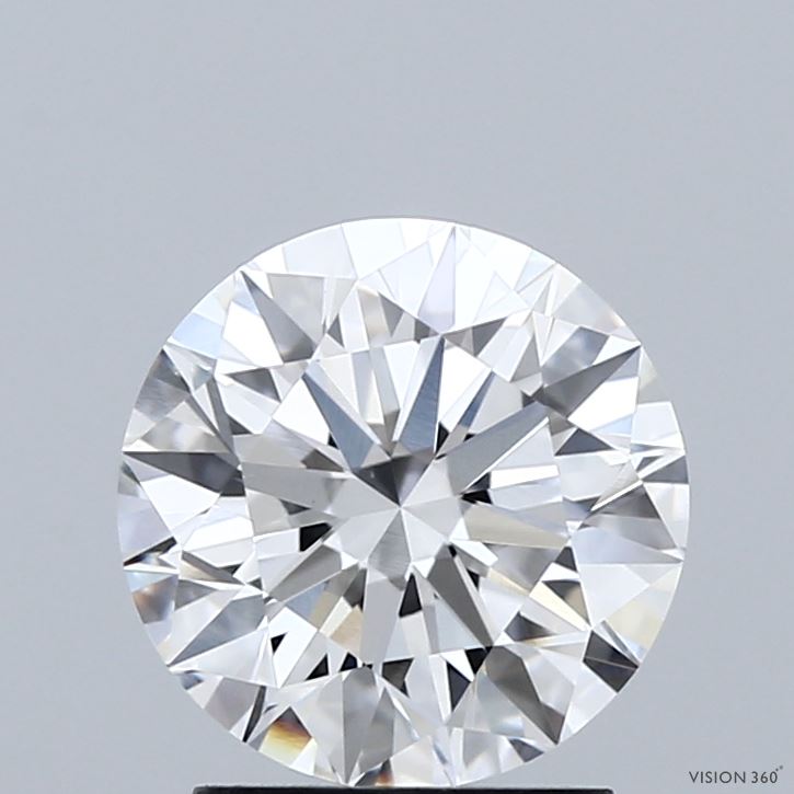 2.05 Carat Round Shaped, Ideal Cut, E Color, VVS2 Clarity, IGI Certified Lab Grown Diamond