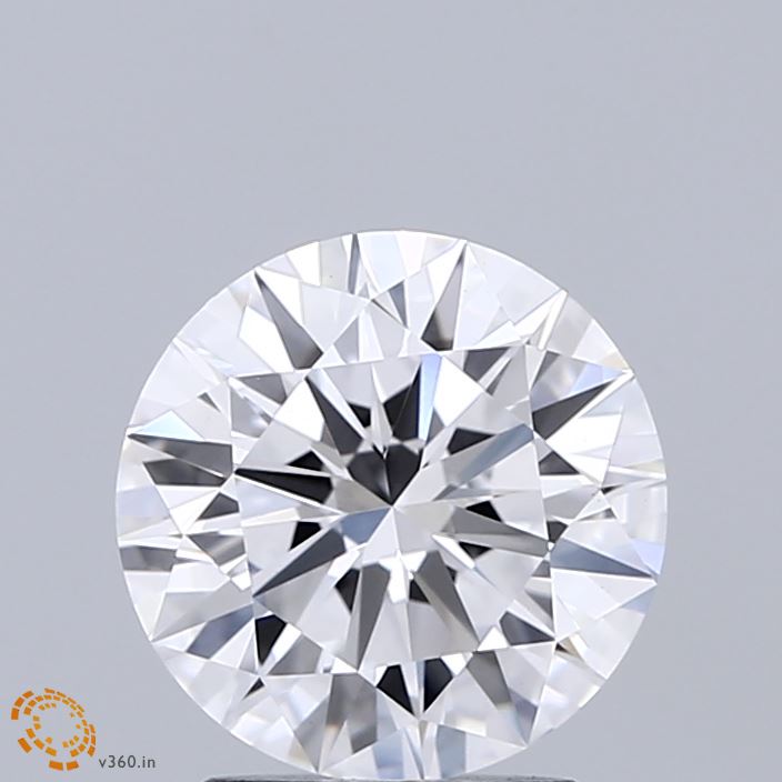 2.02 Carat Round Shaped, Ideal Cut, D Color, VVS2 Clarity, IGI Certified Lab Grown Diamond