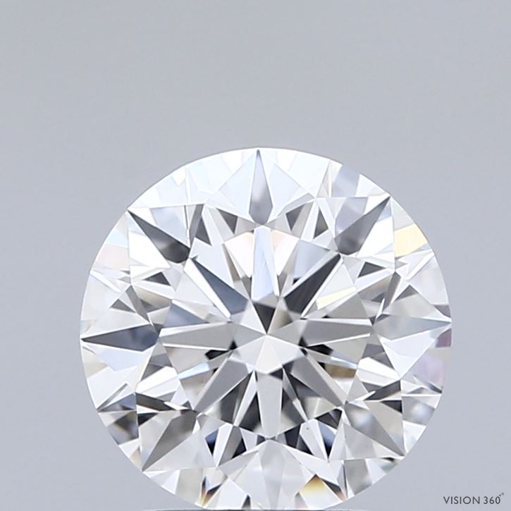 2.01 Carat Round Shaped, Excellent Cut, E Color, VVS2 Clarity, IGI Certified Lab Grown Diamond
