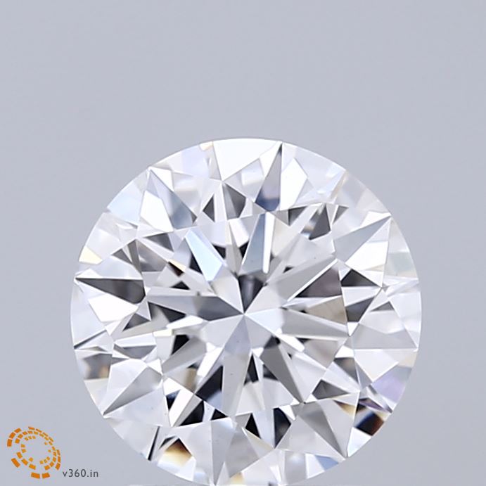 2.05 Carat Round Shaped, Ideal Cut, D Color, VS1 Clarity, IGI Certified Lab Grown Diamond