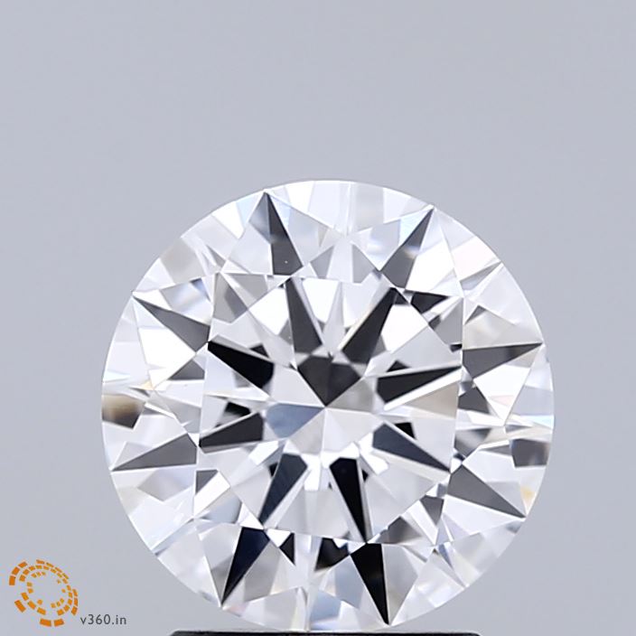 2.01 Carat Round Shaped, Excellent Cut, D Color, VVS2 Clarity, IGI Certified Lab Grown Diamond