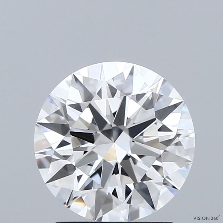 2.04 Carat Round Shaped, Ideal Cut, D Color, VVS2 Clarity, IGI Certified Lab Grown Diamond