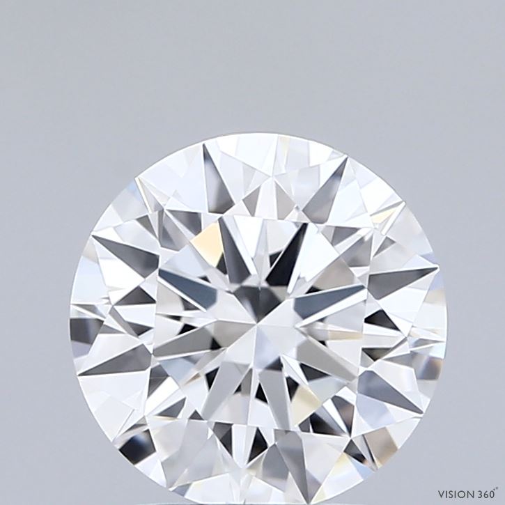 2.05 Carat Round Shaped, Ideal Cut, E Color, VVS2 Clarity, IGI Certified Lab Grown Diamond