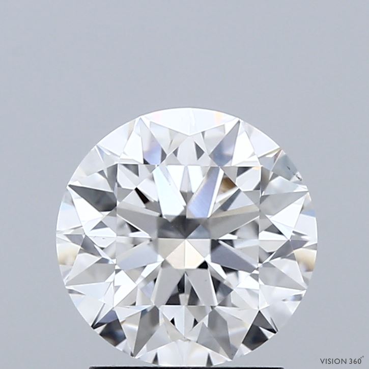 2.01 Carat Round Shaped, Excellent Cut, D Color, VS1 Clarity, IGI Certified Lab Grown Diamond