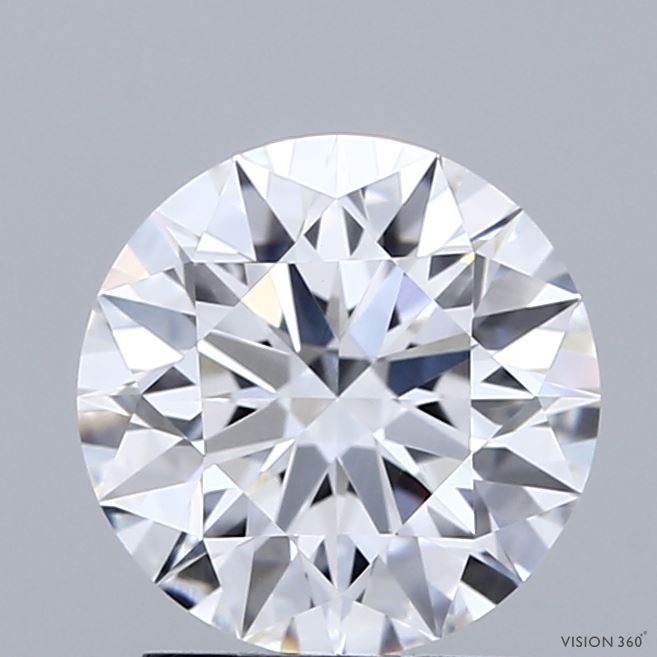 2.01 Carat Round Shaped, Ideal Cut, E Color, VVS2 Clarity, IGI Certified Lab Grown Diamond