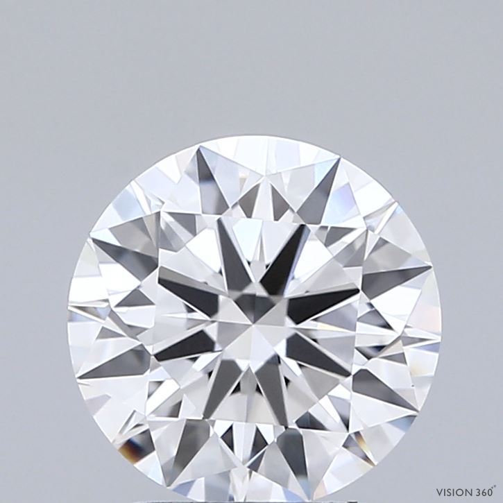 2.04 Carat Round Shaped, Ideal Cut, E Color, VVS2 Clarity, IGI Certified Lab Grown Diamond