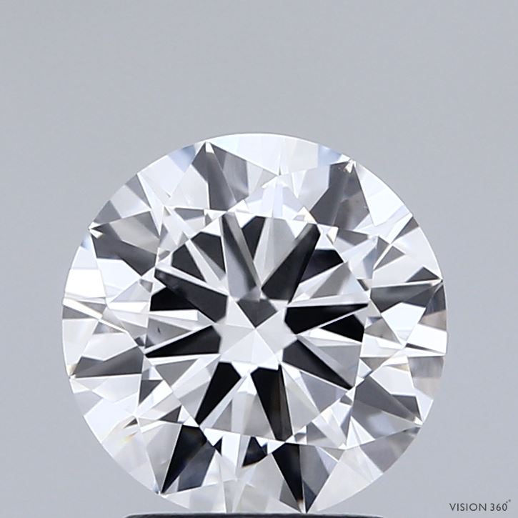 2.00 Carat Round Shaped, Excellent Cut, D Color, VS1 Clarity, IGI Certified Lab Grown Diamond