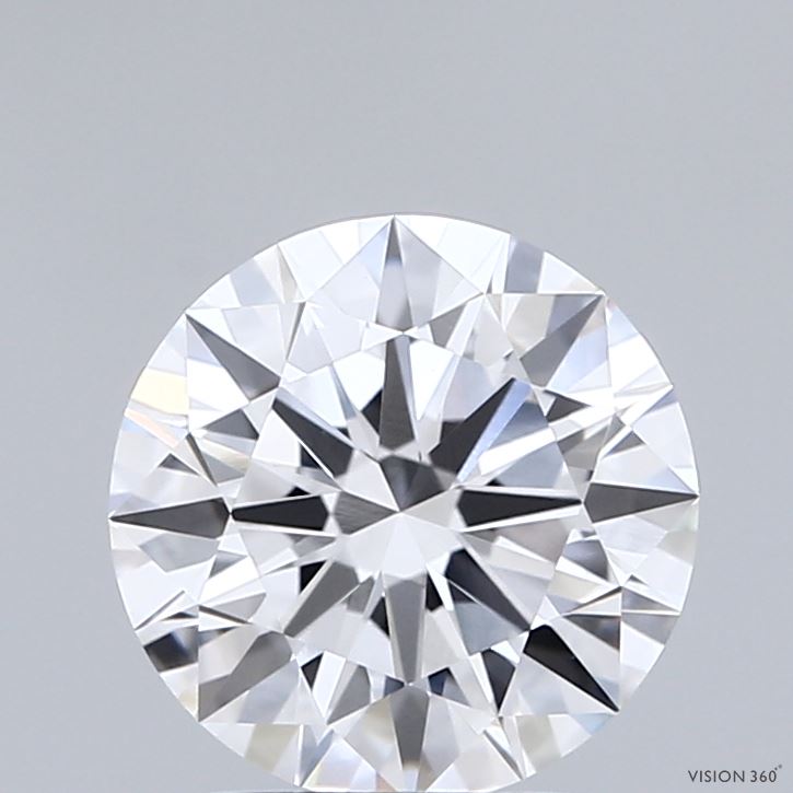 2.02 Carat Round Shaped, Ideal Cut, D Color, VVS2 Clarity, IGI Certified Lab Grown Diamond