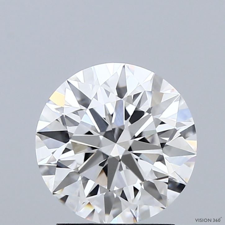 2.03 Carat Round Shaped, Ideal Cut, D Color, VVS2 Clarity, IGI Certified Lab Grown Diamond