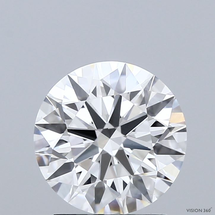 2.01 Carat Round Shaped, Ideal Cut, D Color, VS1 Clarity, IGI Certified Lab Grown Diamond