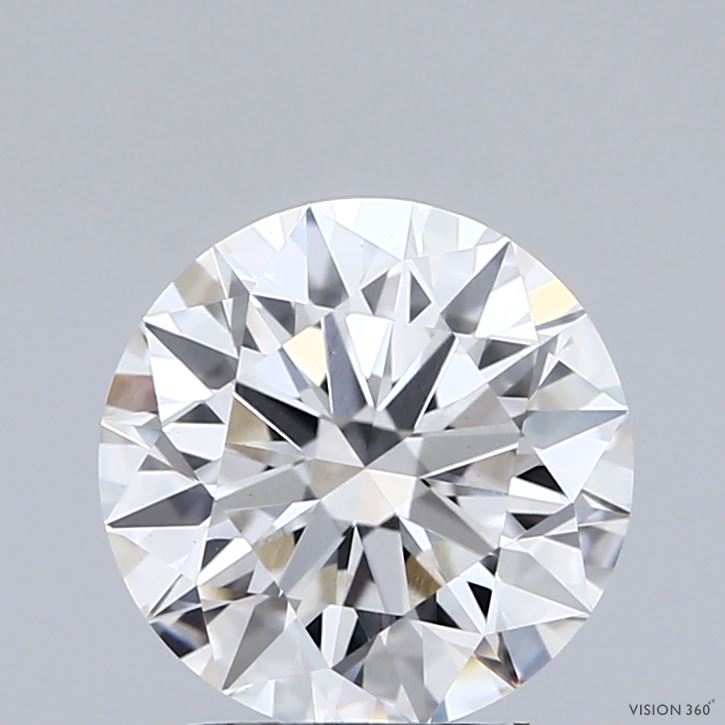 2.05 Carat Round Shaped, Ideal Cut, F Color, VS1 Clarity, IGI Certified Lab Grown Diamond