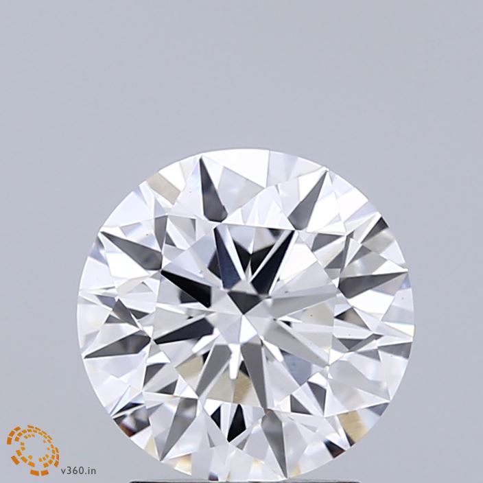 2.00 Carat Round Shaped, Excellent Cut, D Color, VS1 Clarity, IGI Certified Lab Grown Diamond