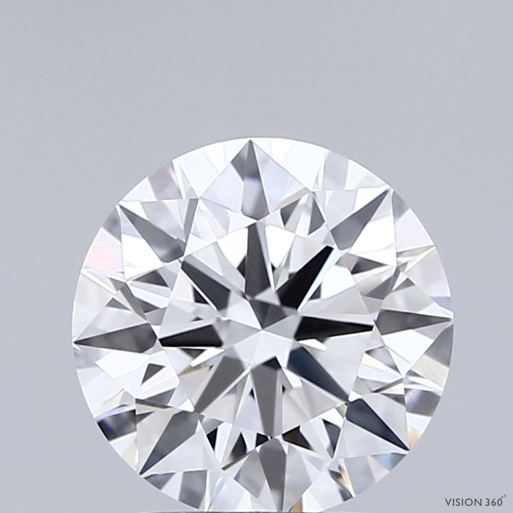2.05 Carat Round Shaped, Ideal Cut, E Color, VVS2 Clarity, IGI Certified Lab Grown Diamond