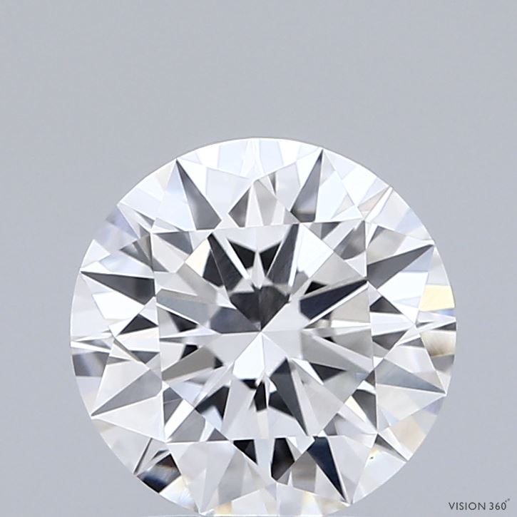 2.04 Carat Round Shaped, Ideal Cut, D Color, VVS2 Clarity, IGI Certified Lab Grown Diamond