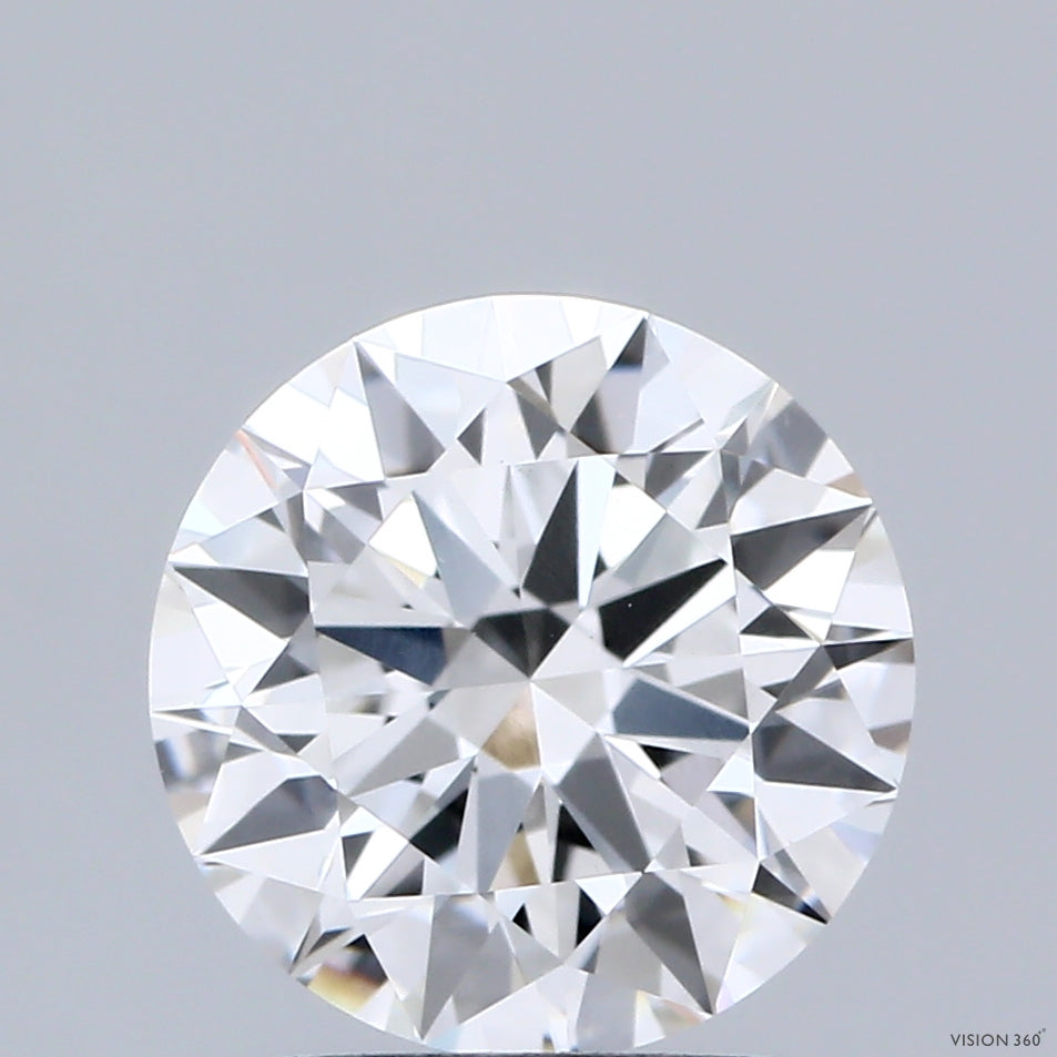 2.04 Carat Round Shaped, Ideal Cut, E Color, VVS2 Clarity, IGI Certified Lab Grown Diamond