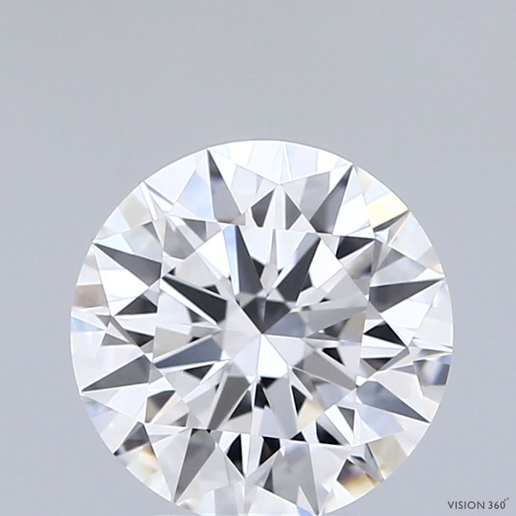 2.04 Carat Round Shaped, Ideal Cut, D Color, VVS2 Clarity, IGI Certified Lab Grown Diamond